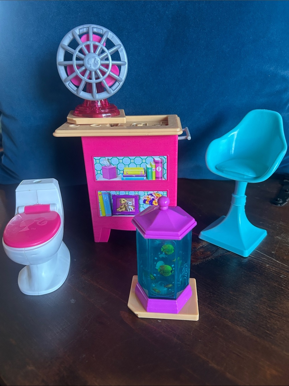 Barbie Pink, Teal & Purple Playroom Accessory Set